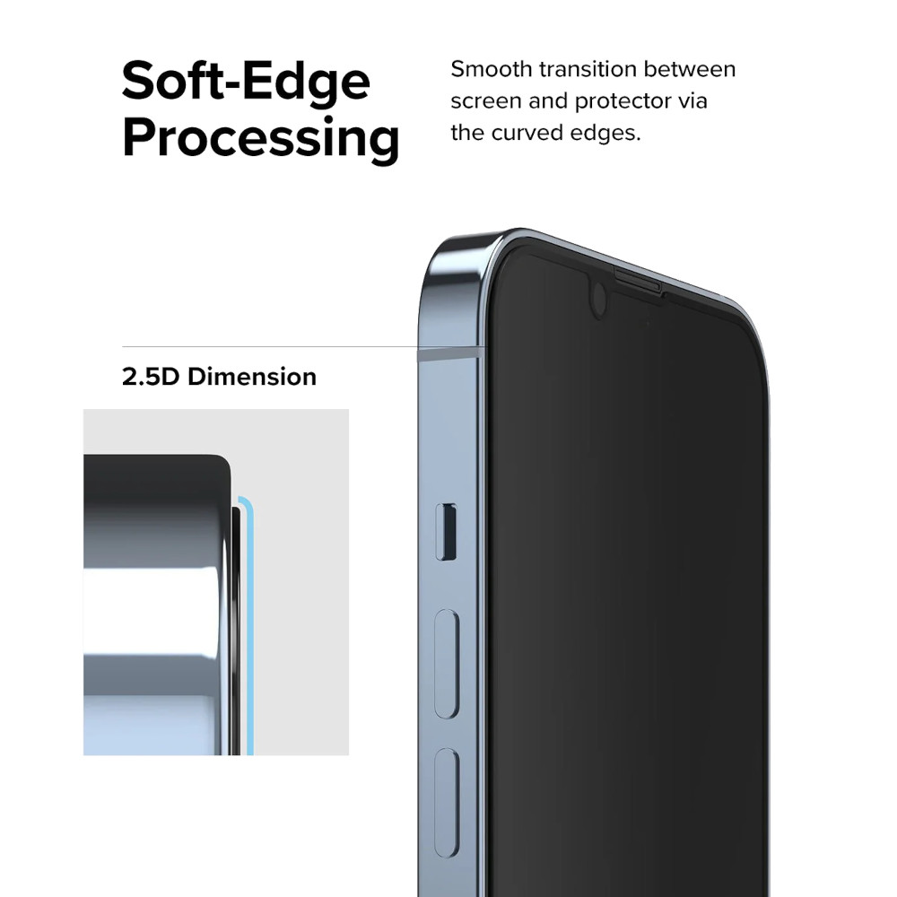 PROTECTOR DE PANTALLA PARA IPHONE 13 PRO ANTI ESPÍA MICA DE VIDRIO MATE - 3