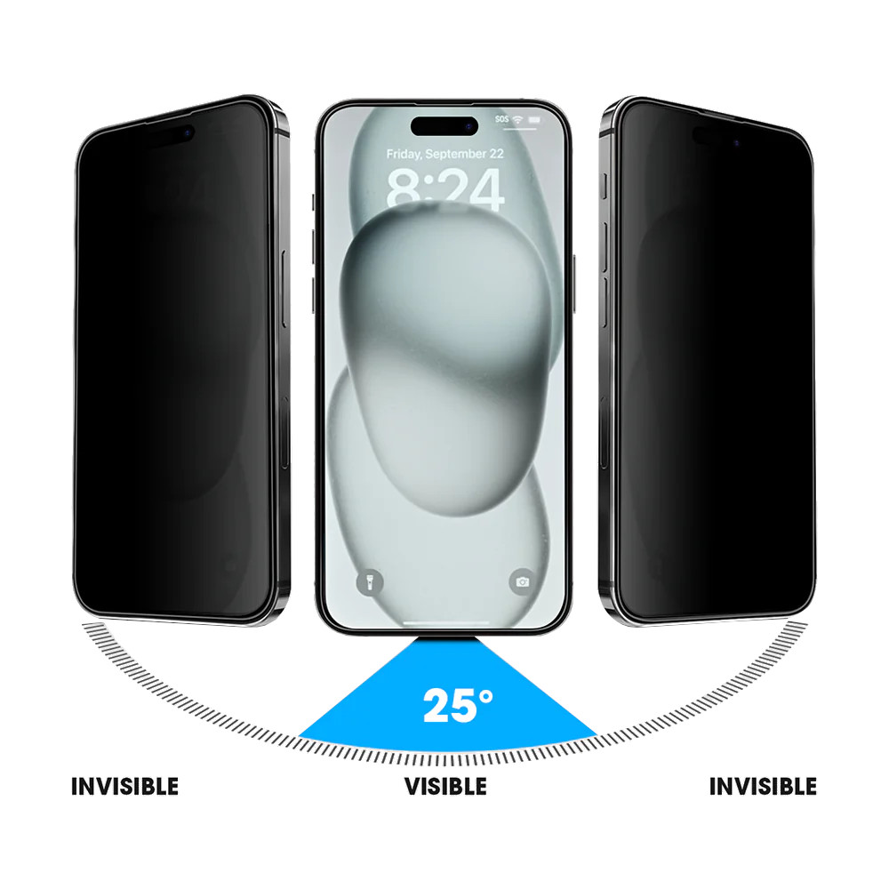 PROTECTOR DE PANTALLA PARA IPHONE 14 PRO ANTI ESPÍA MICA DE VIDRIO MATE - 2