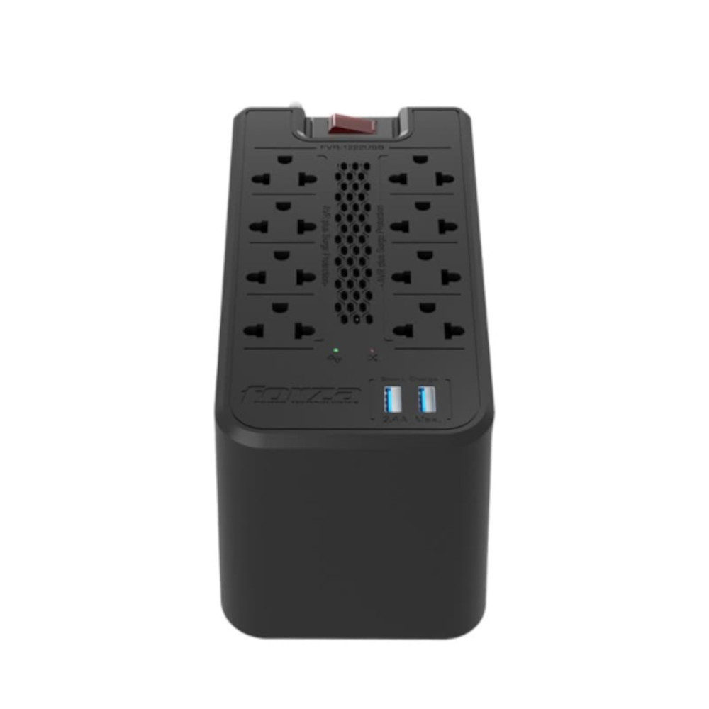 ESTABILIZADOR FORZA FVR-1222USB 1200VA 600W 8 TOMAS 2 USB - 3