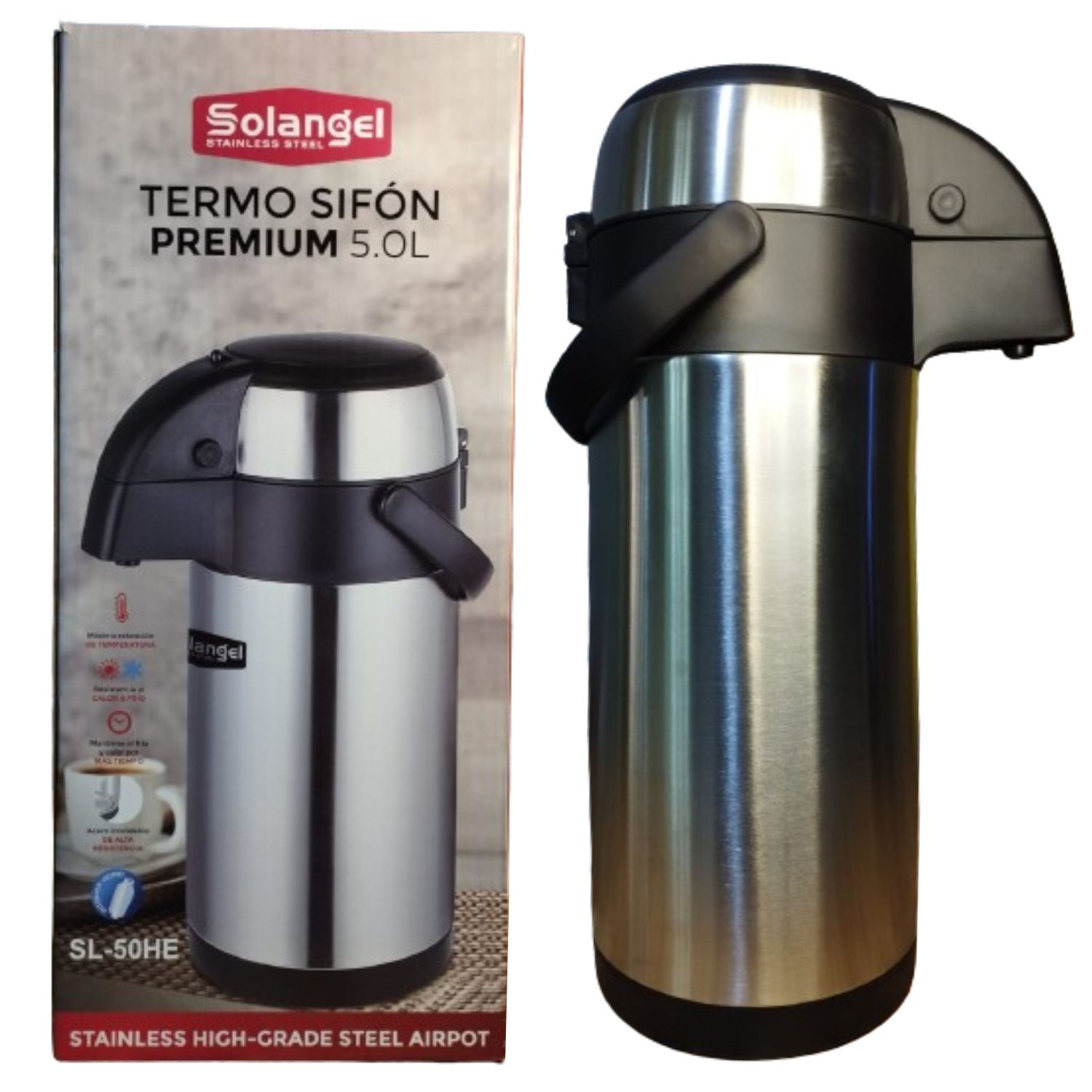 TERMO SOLANGEL SL 50HE SIFÓN ACERO INOXIDABLE 5 LITROS - 3