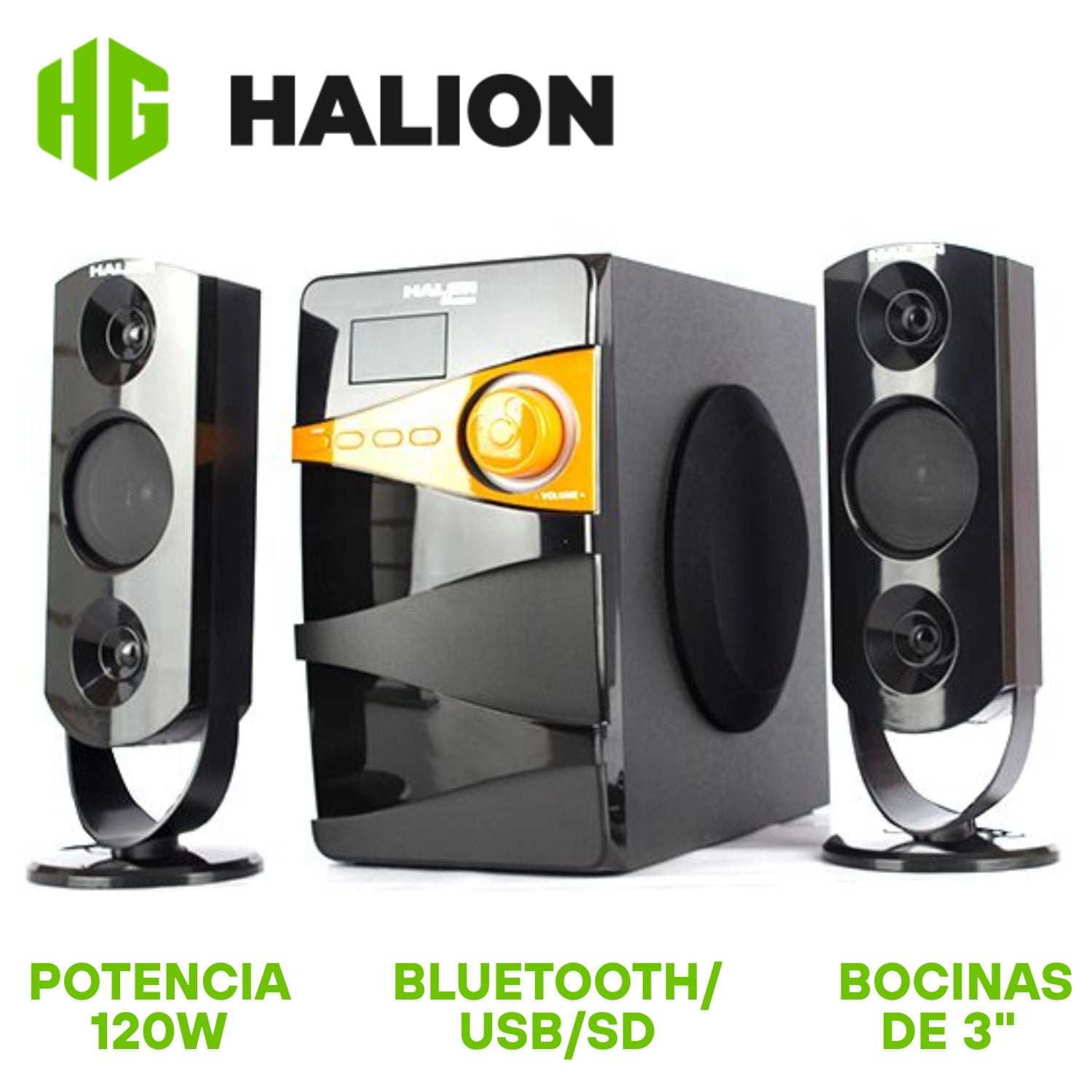 PARLANTE 2.1 HALION PHANTOM HA-F79 120 WATTS - 1