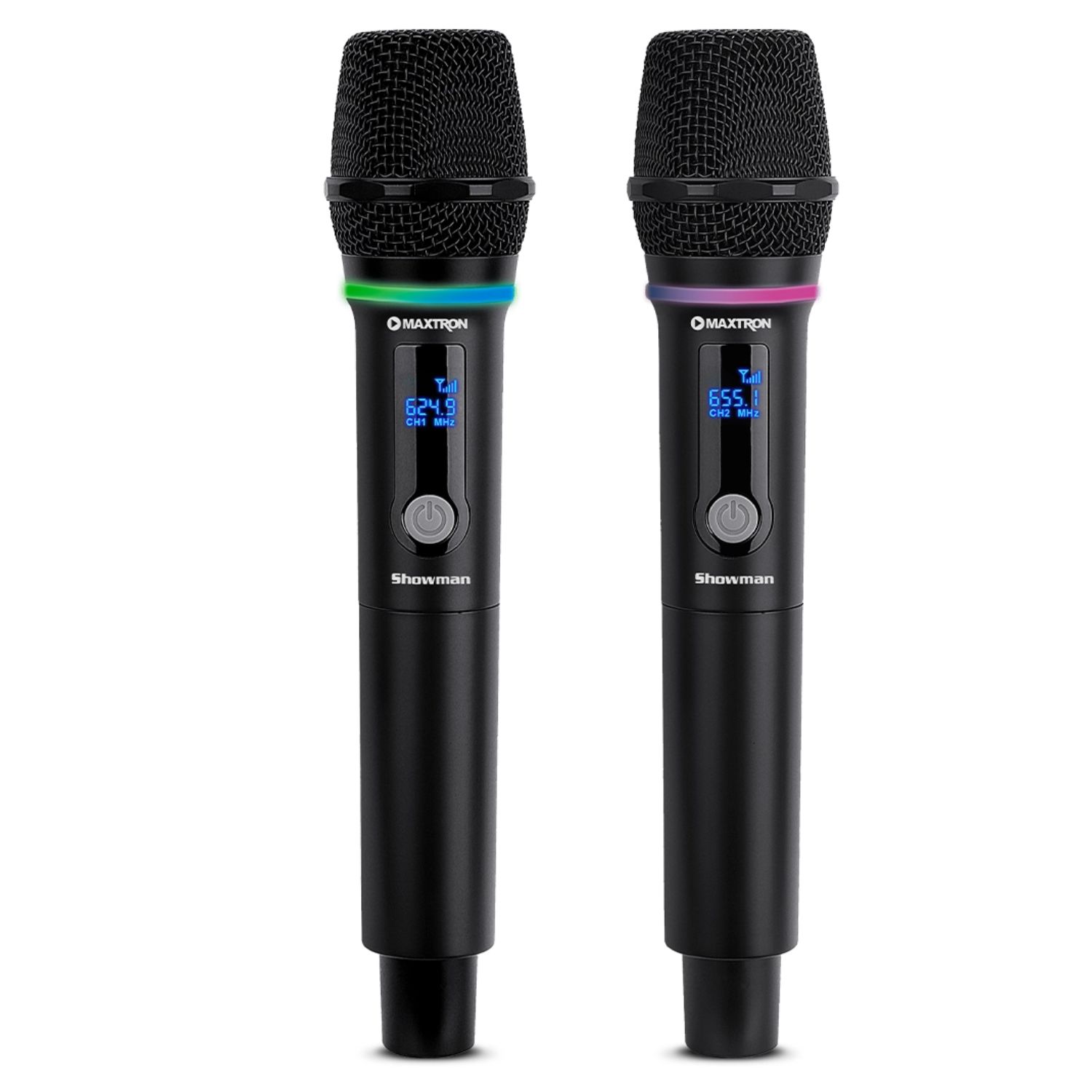 MICRÓFONO DUAL MAXTRON MX7268WL SHOWMAN CON ACCESORIOS - 2