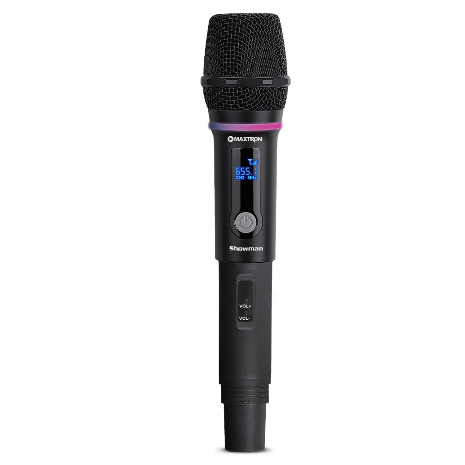 MICRÓFONO DUAL MAXTRON MX7268WL SHOWMAN CON ACCESORIOS - 4