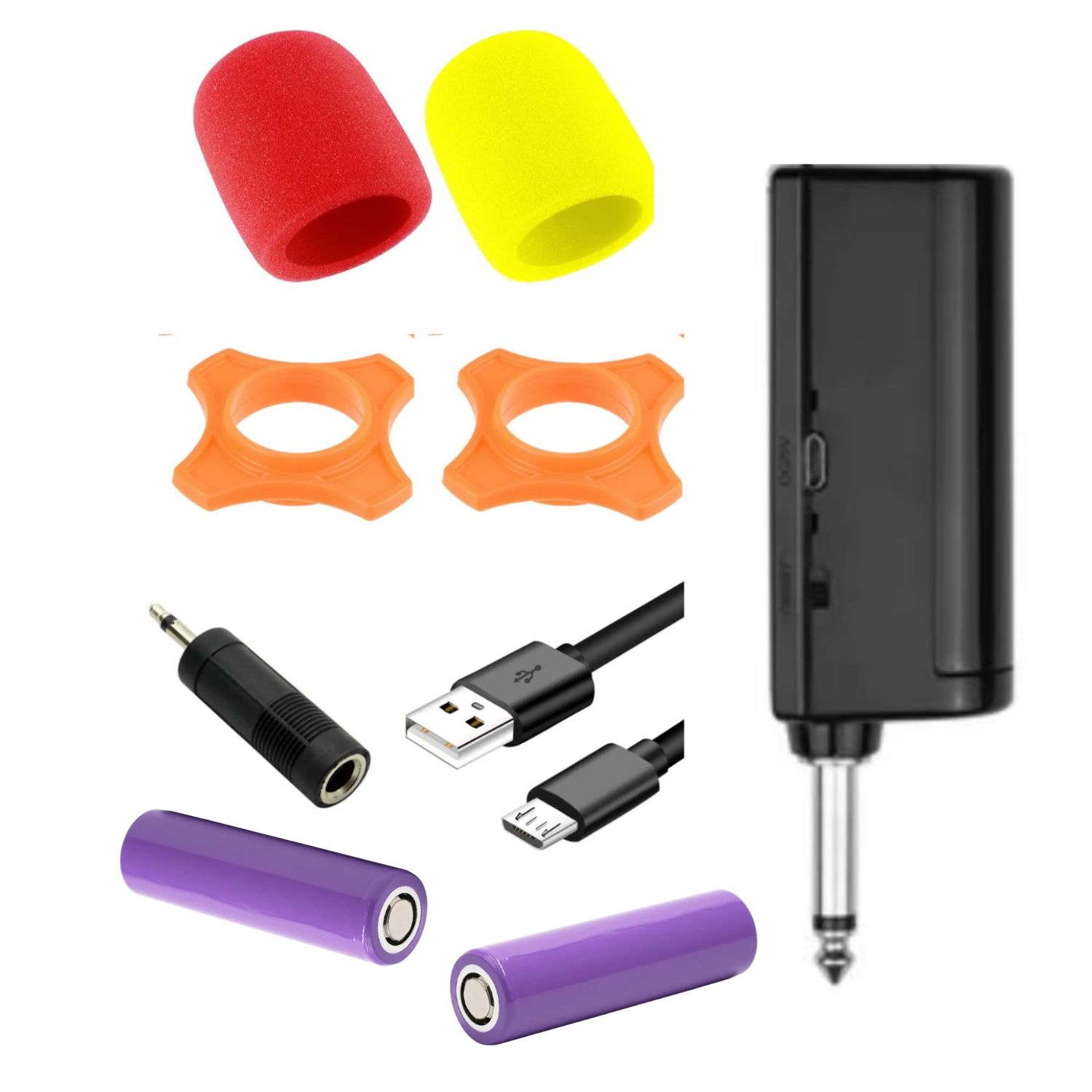 MICRÓFONO DUAL MAXTRON MX7268WL SHOWMAN CON ACCESORIOS - 5