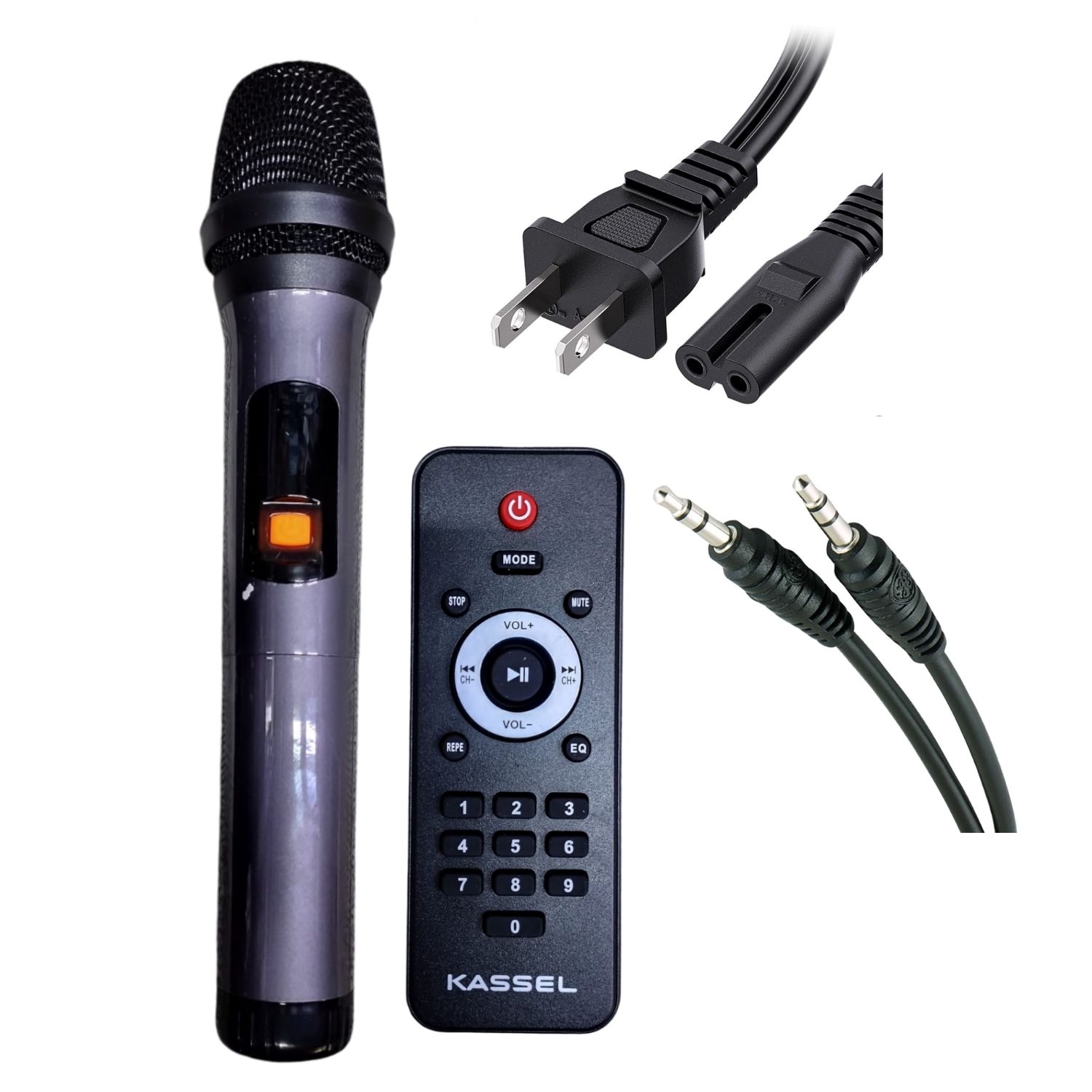 COMBO SOPORTE + PARLANTE KASSEL K1212 BOOFER 12' USB TF BT TWS FM BATERIA 12V -7AH - 7