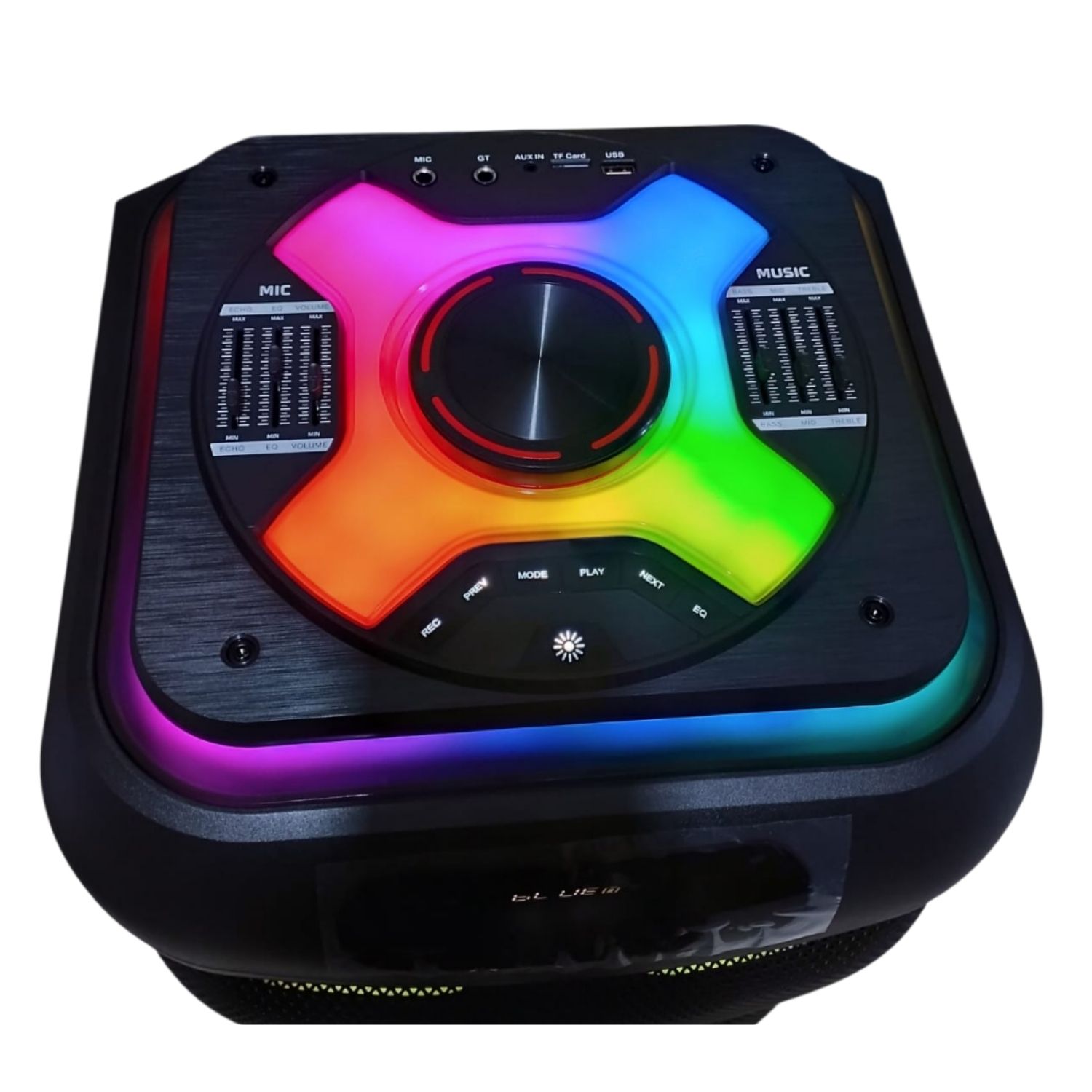 PARLANTE HALION MONSTER HA-1242  2X12' BLUETOOTH CON LUCES RGB Y ALTA POTENCIA - 5