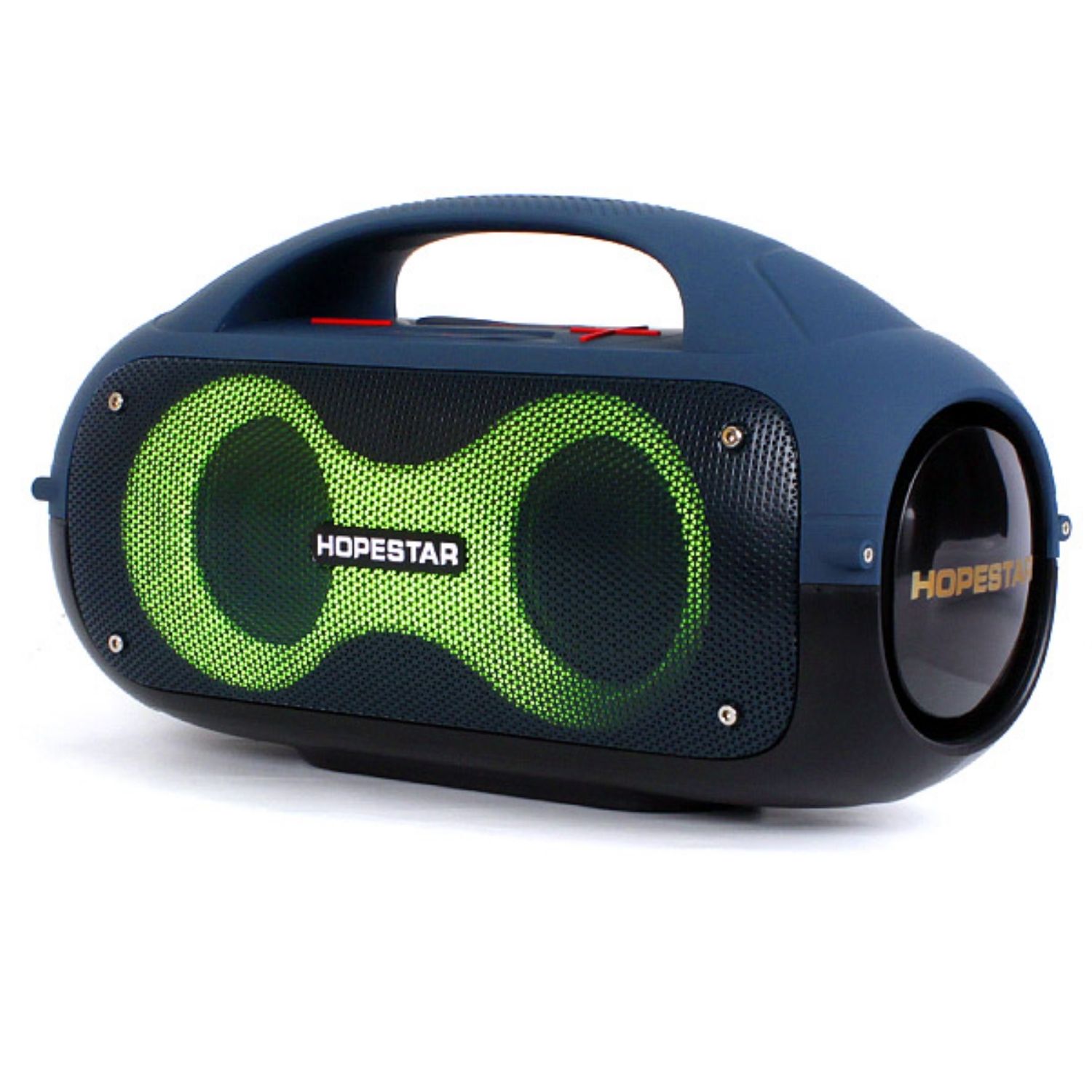 PARLANTE PORTÁTIL HOPESTAR A50 AZUL PROTECCIÓN IPX5 80W LED RAINBOW - 3