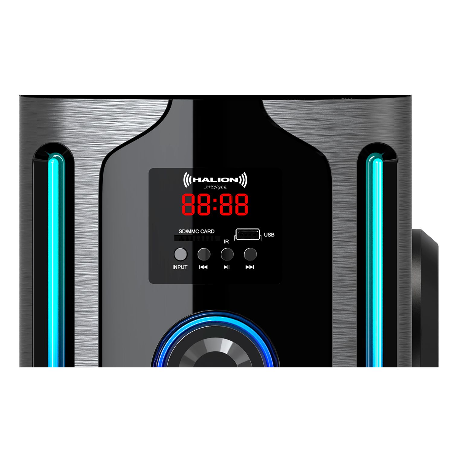 PARLANTE HALION HA-F84 AVENGER 2.1 BLUETOOTH CON SUBWOOFER 8' Y LUCES RGB - 4