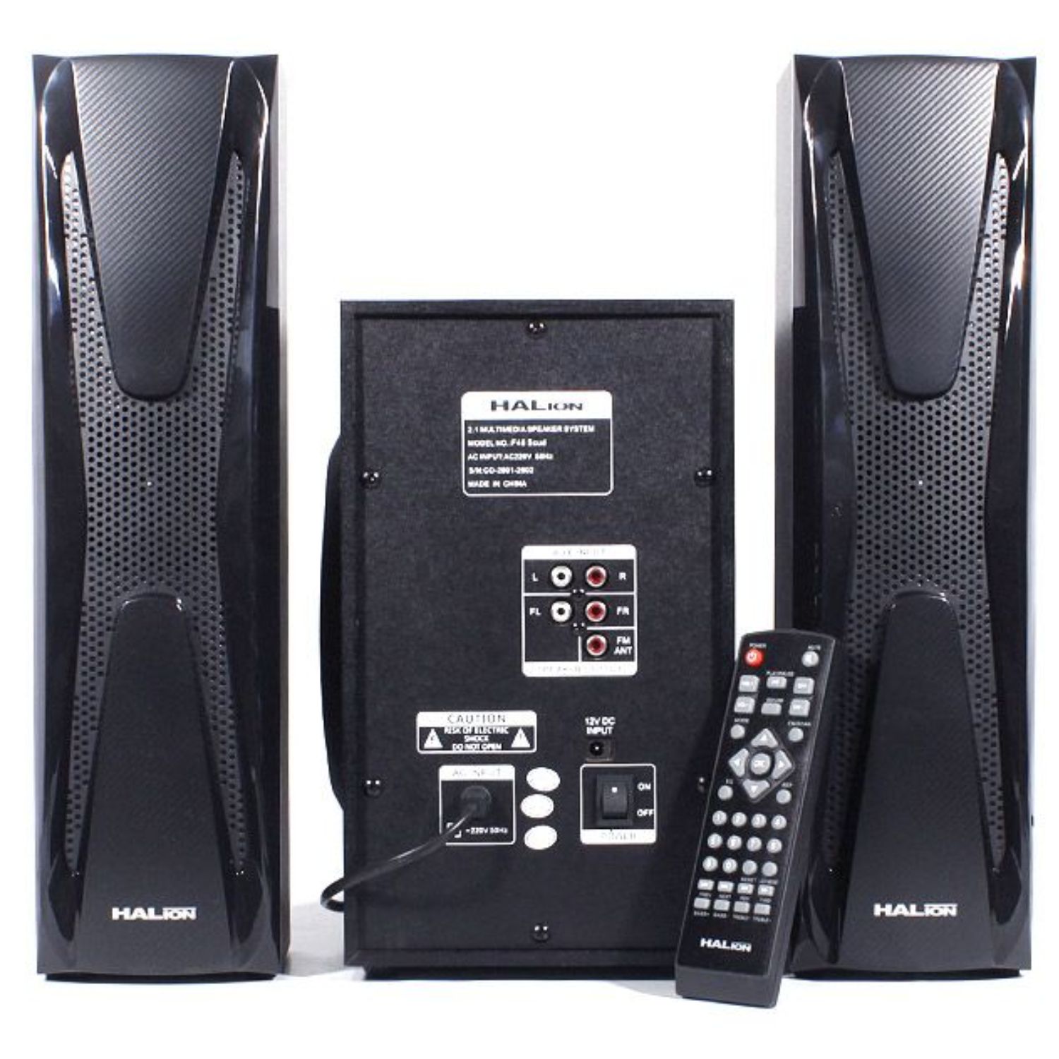 PARLANTE HALION HA-F48 SCUD 2.1 BLUETOOTH CON SUBWOOFER 5.25″ Y LUCES LED - 4