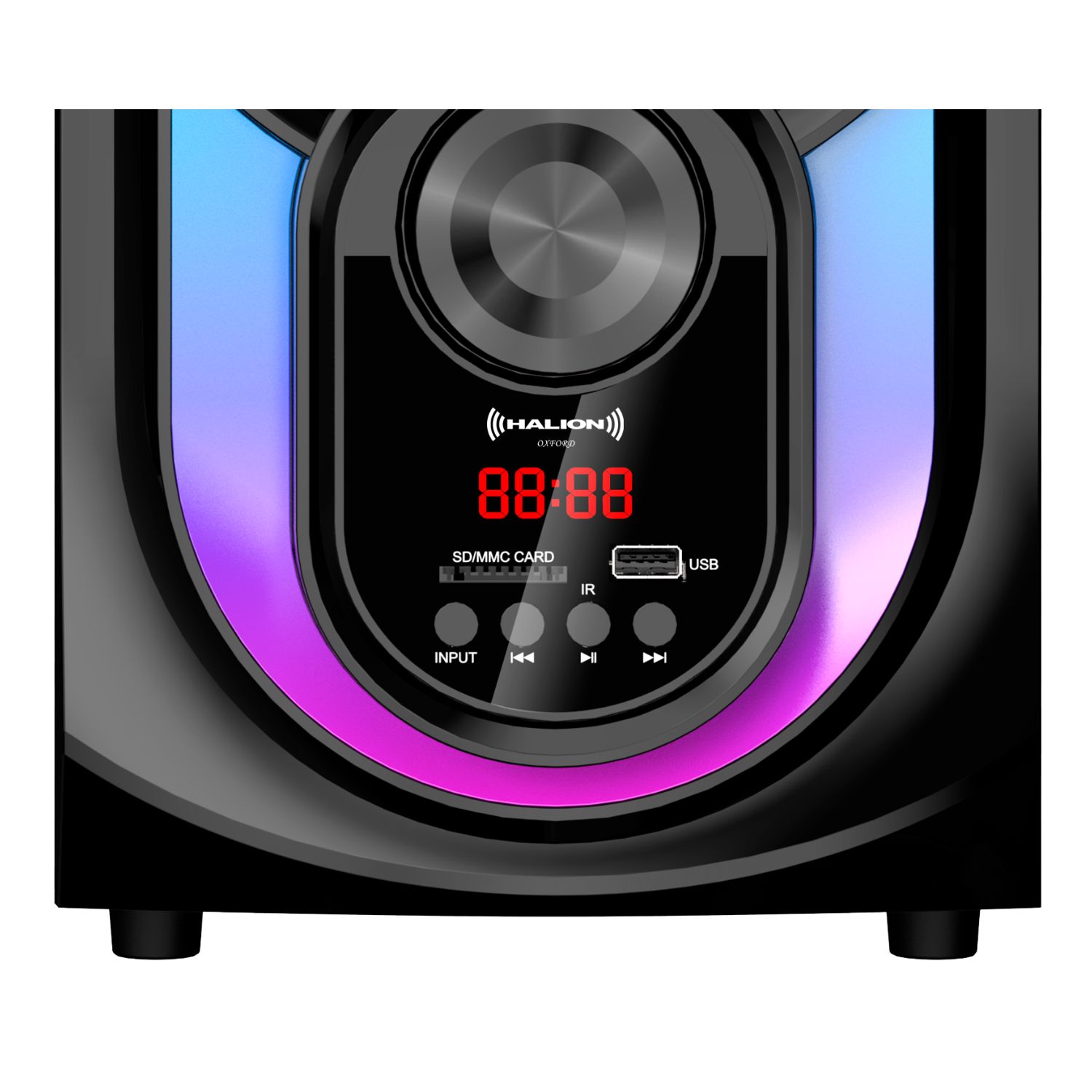 PARLANTE HALION HA-F62 OXFORD 2.1 BLUETOOTH CON SUBWOOFER 6,5″ Y LUCES RGB - 3