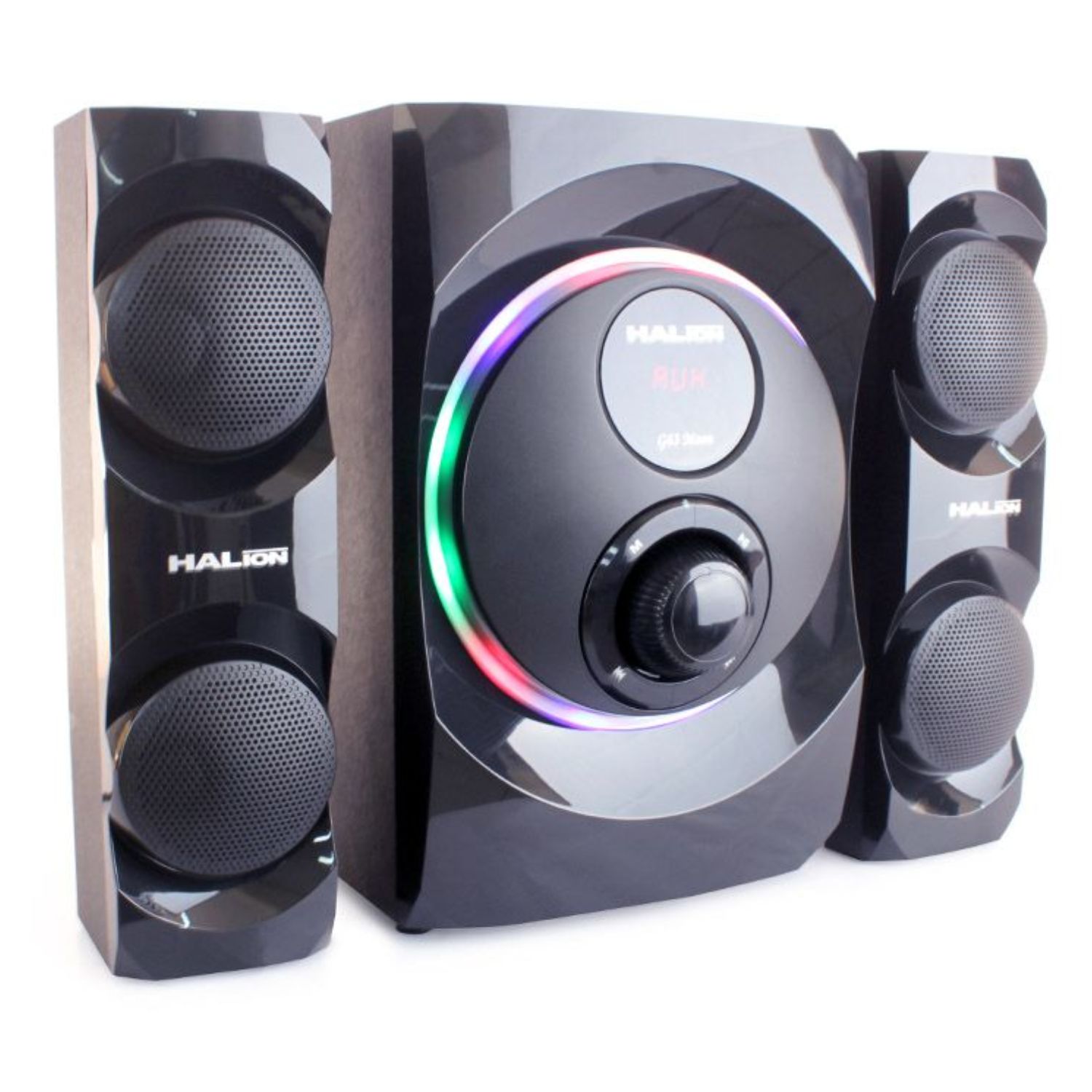 PARLANTE HALION HA-G63 MOON 2.1 BLUETOOTH CON SUBWOOFER 6,5″ Y LUCES RAINBOW - 2
