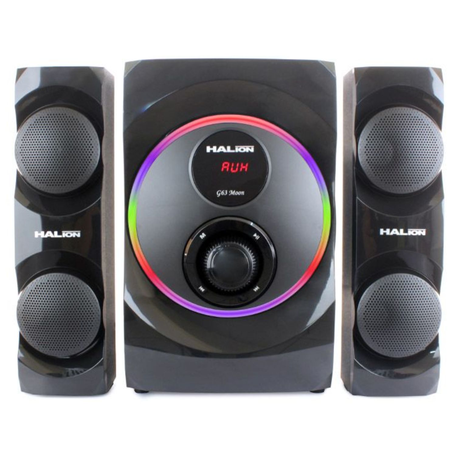 PARLANTE HALION HA-G63 MOON 2.1 BLUETOOTH CON SUBWOOFER 6,5″ Y LUCES RAINBOW - 5