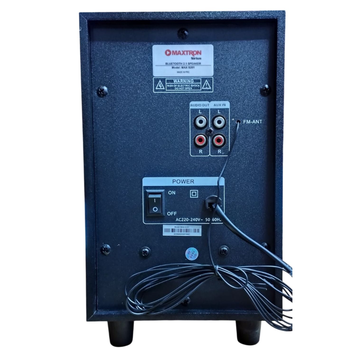PARLANTE 2,1 MAXTRON MAX S201 SIRIUS USB BT AUX ILUMINACIÓN LED - 5