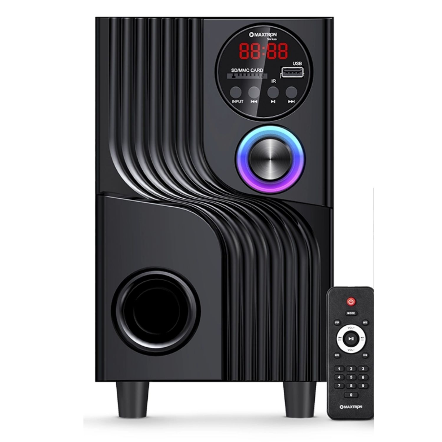 PARLANTE 2,1 MAXTRON MAX S201 SIRIUS SUBWOOFER 4' USB BT AUX - 2