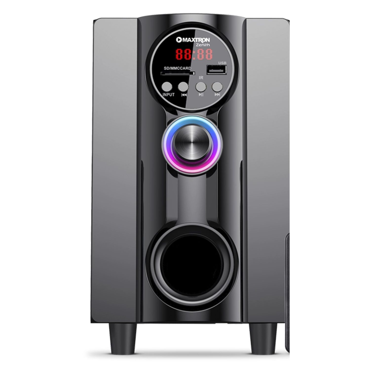 PARLANTE 2,1 MAXTRON MAX S202 ZENITH USB BT AUX ILUMINACIÓN LED - 2