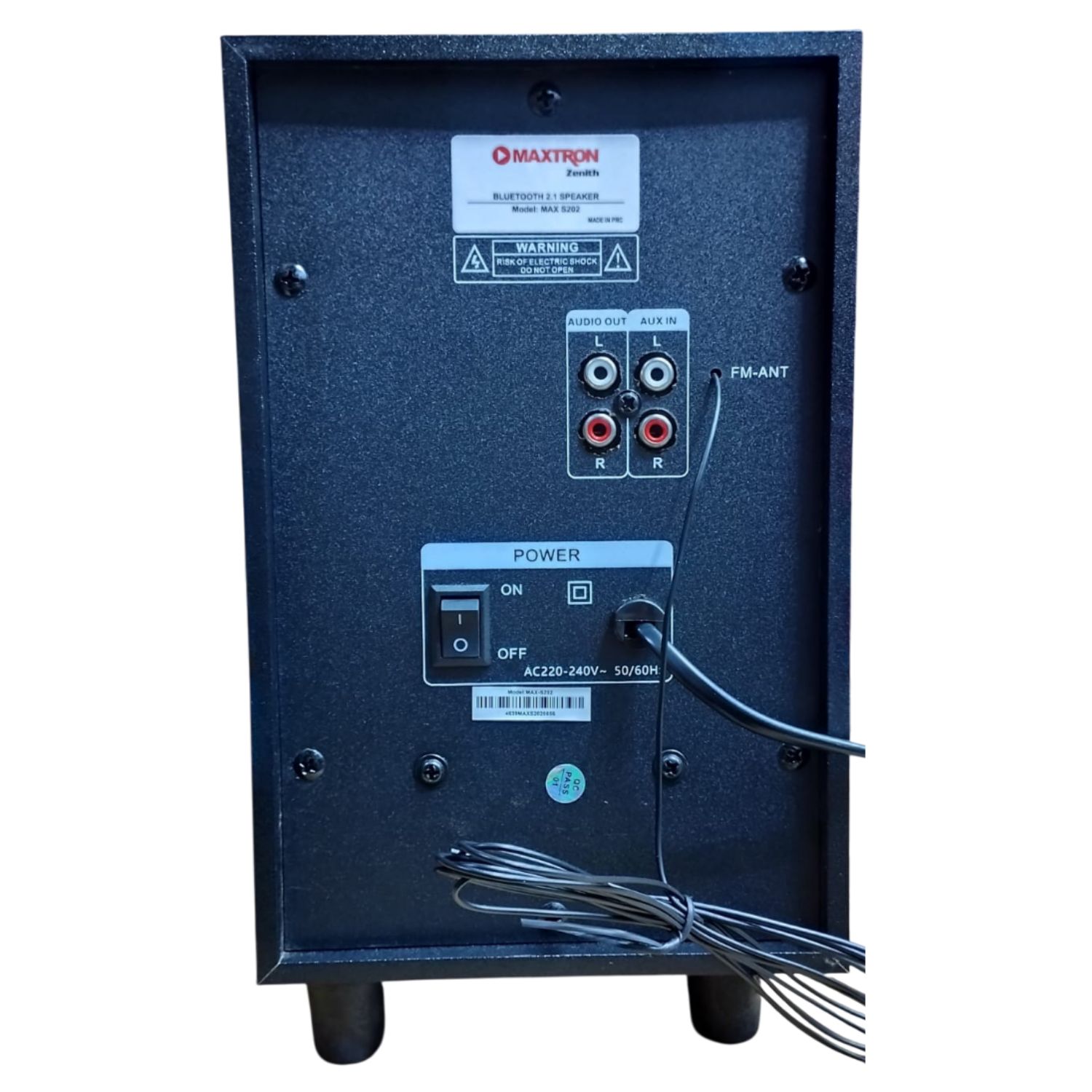 PARLANTE 2,1 MAXTRON MAX S202 ZENITH USB BT AUX ILUMINACIÓN LED - 5