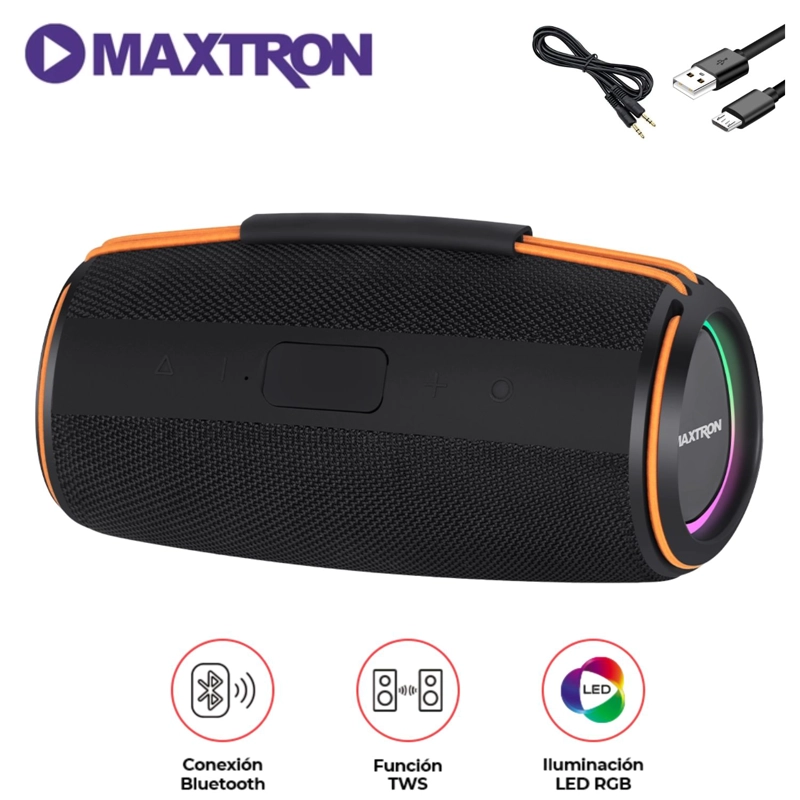 PARLANTE BOOMER MX302 BT USB TWS LUCES ON/OFF 7,4V/3000MAH - 1
