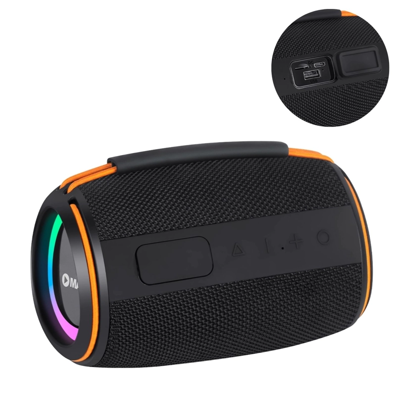 PARLANTE PORTÁTIL MAXTRON MX 301 LUCES RGB BLUETOOTH USB TWS - 3