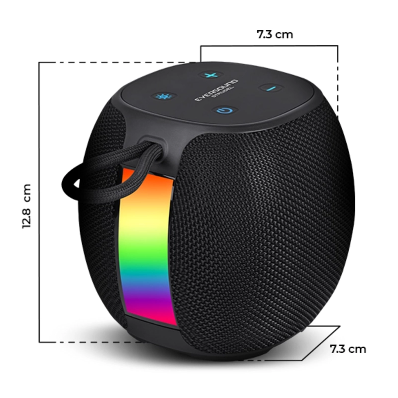 PARLANTE EVERSOUND EV 500 STRUDEL BT USB TWS LUCES RGB - 4