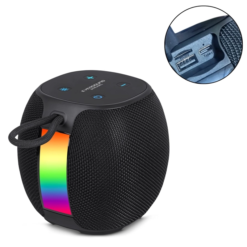 PARLANTE EVERSOUND EV 500 STRUDEL BT USB TWS LUCES RGB - 5