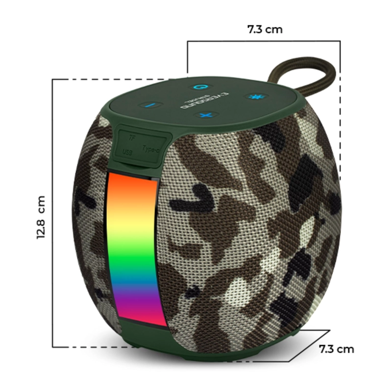 PARLANTE EVERSOUND EV 500A STRUDEL BT USB TWS LUCES RGB - 5