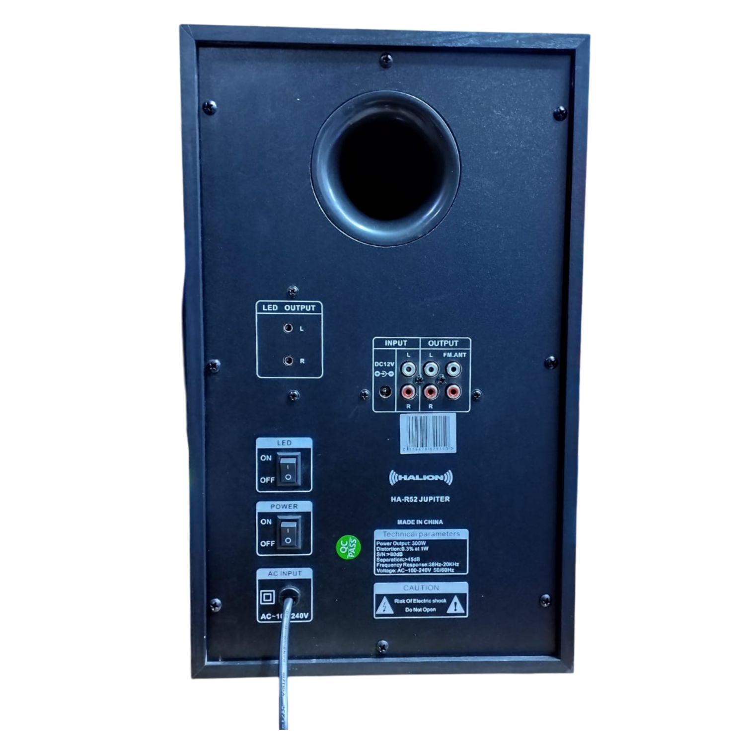 PARLANTE 2,1 HALION JUPITER HA R52 300 WATTS AMPLIFICADOR CLASE D SONIDO PRO - 5