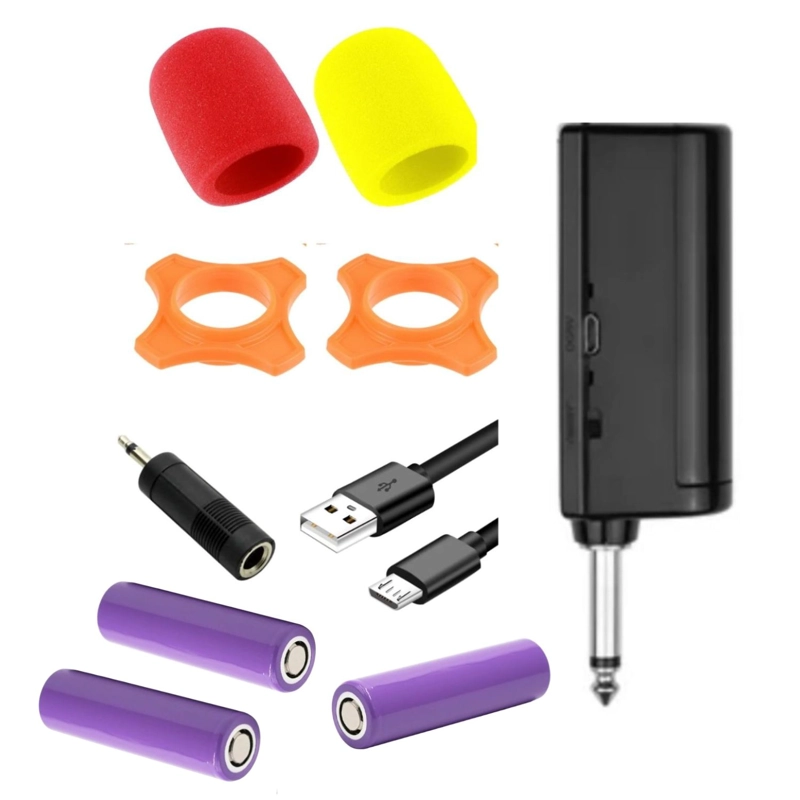 PACK 02 MICRÓFONOS INALÁMBRICOS RECARGABLE MAXTRON LEADER MX 7218RX - 4