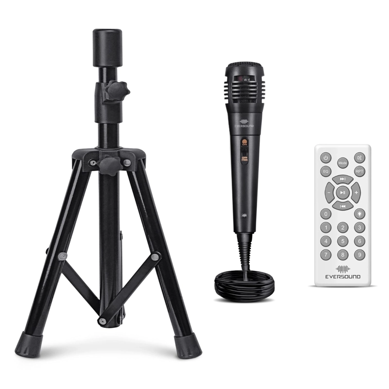 COMBO PARLANTE + TRIPODE EVERSOUND LYRICO EV 6000T WOOFER DE 12' LED RGB - 6