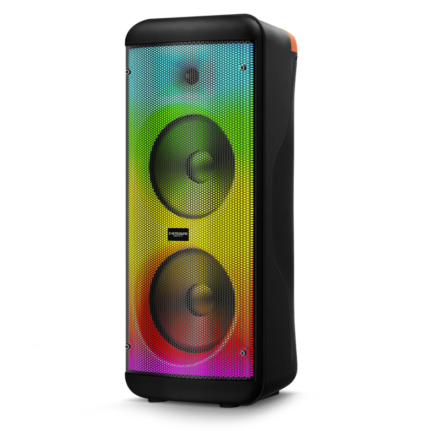 TORRE DE SONIDO EVERSOUND VIBRATTO EV 5008WL 02 BOCINAS 8' USB BT SD LED RGB FLAMING - 2