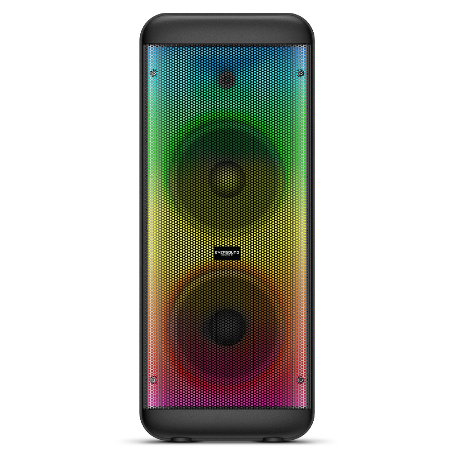 TORRE DE SONIDO EVERSOUND VIBRATTO EV 5008WL 02 BOCINAS 8' USB BT SD LED RGB FLAMING - 3