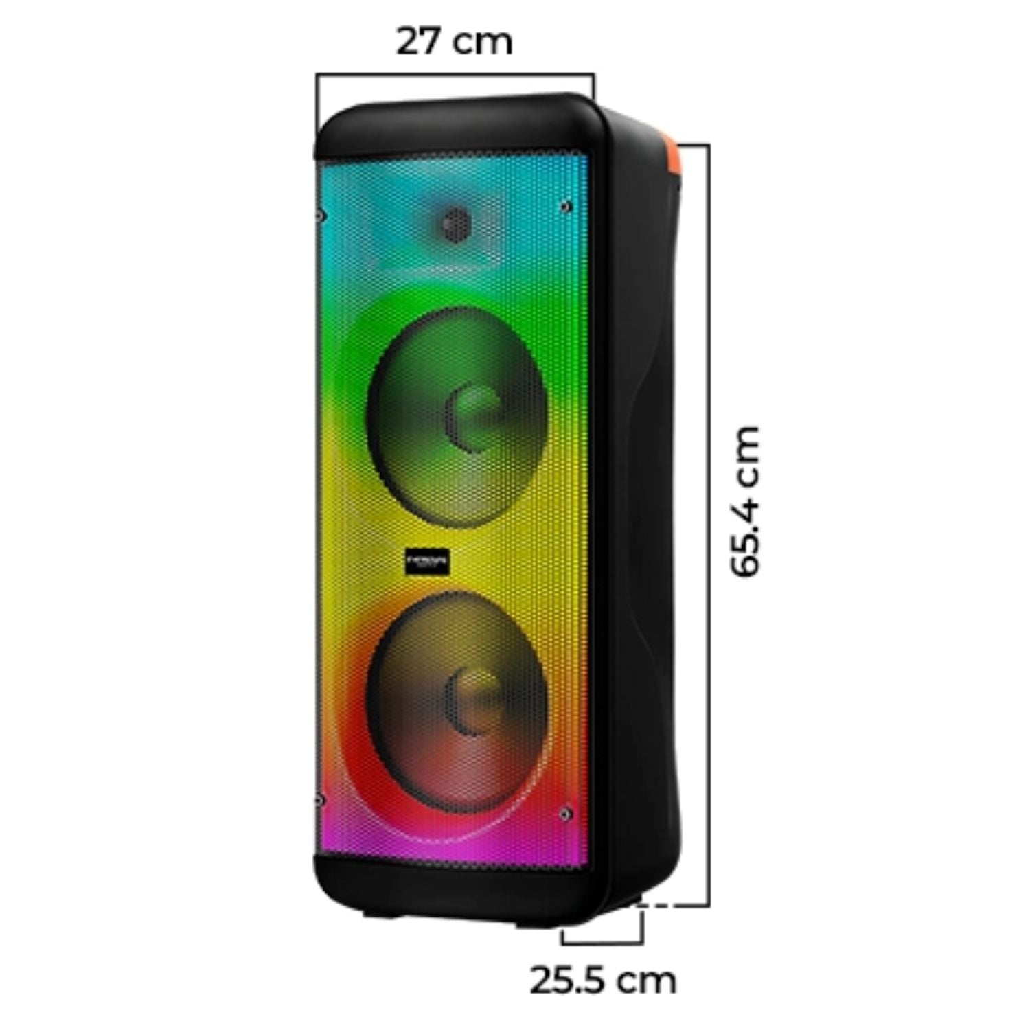 TORRE DE SONIDO EVERSOUND EV 5008WL 02 BOCINAS 8' + MICRÓFONO INALÁMBRICO EUPHORIA - 5