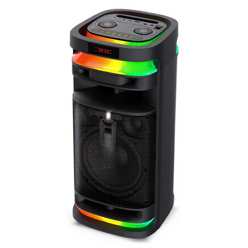 PARLANTE KASSEL K828 BOOFER 8 PULGADAS LUCES RBG 01 MICRÓFONO - 2