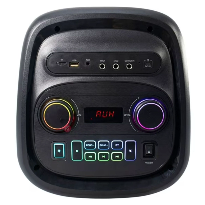 PARLANTE TORRE PORTÁTIL KASSEL K2825 02 BOUFER DE 8 PULGADAS LUCES RGB - 6