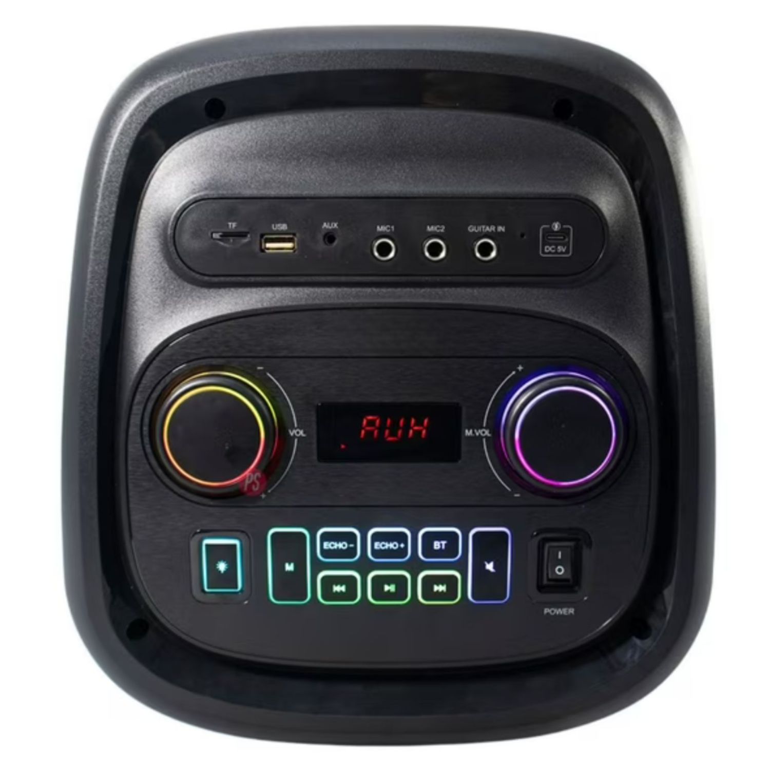 PARLANTE TORRE PORTÁTIL K2103 USB BT TWS LUCES RGB MICRÓFONO - 6