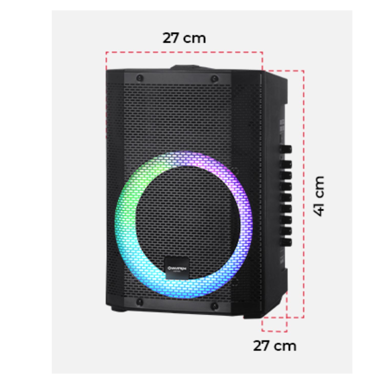 PARLANTE ASPIRE MX 300 USB BT LUCES LED RGB + MICRÓFONO - 6