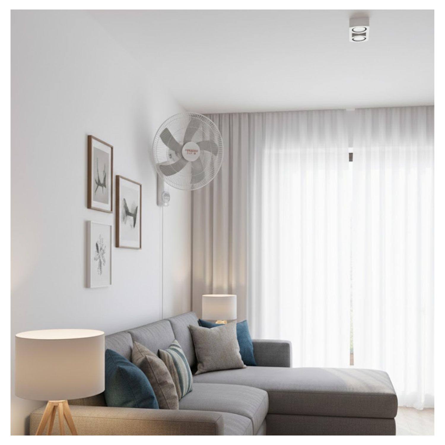 VENTILADOR DE PARED CON CONTROL REMOTO PREMIUM STAR 18 PULG  BLANCO 200 W - 4