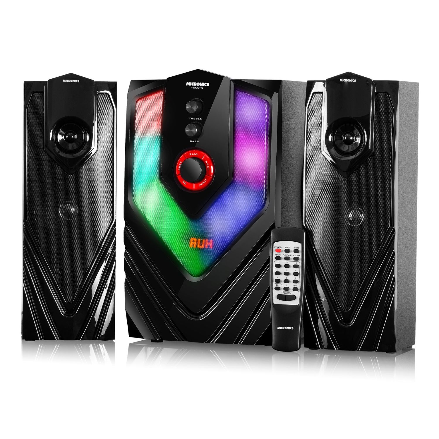 EQUIPO DE AUDIO MICRONICS MIC S7005KTV BT USB SD RITMIC LED KARAOKE - 2