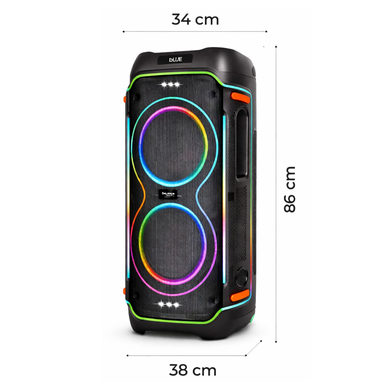 TORRE DE SONIDO MAXTRON MX 1034 ZINGANY XT BT USB TWS LUCES RGB - 4