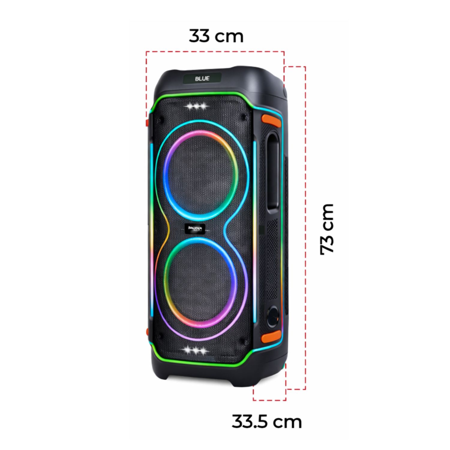 TORRE DE SONIDO MAXTRON MX 834 ZINGANY KARAOKE USB BT TWS - 4