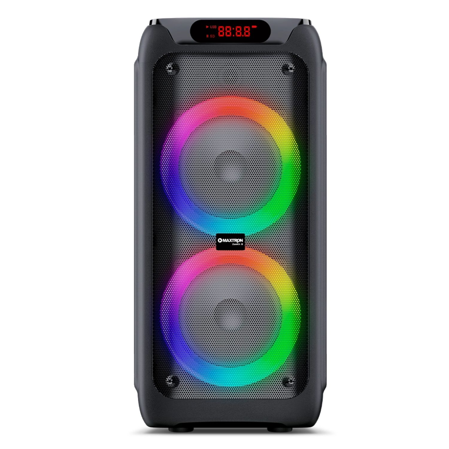 PROMO TORRE DE SONIDO MAXTRON MX 800 ZENITH 02 BOCINAS 8 PULGADAS CON 02 MICRÓFONOS - 2