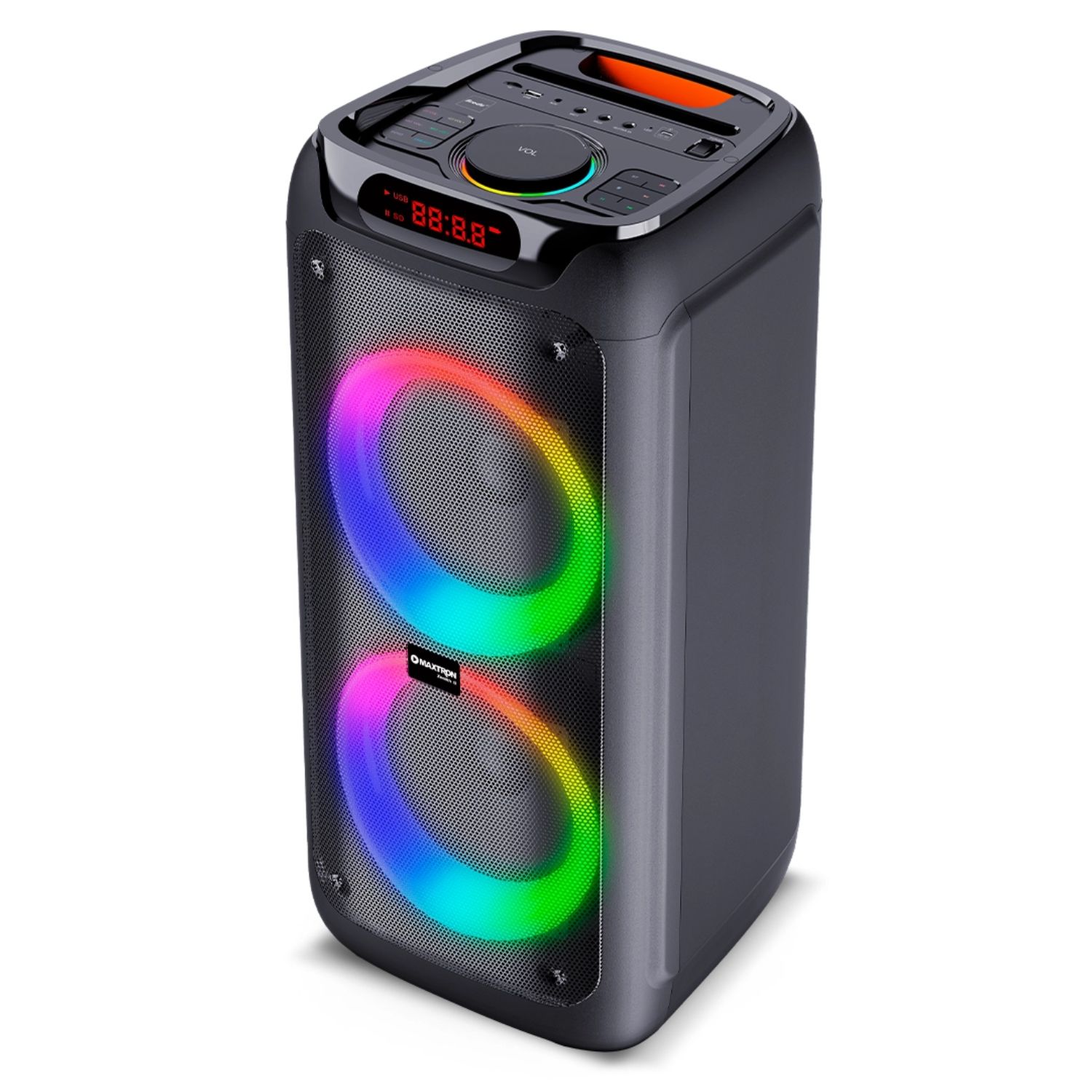PROMO TORRE DE SONIDO MAXTRON MX 800 ZENITH 02 BOCINAS 8 PULGADAS CON 02 MICRÓFONOS - 3