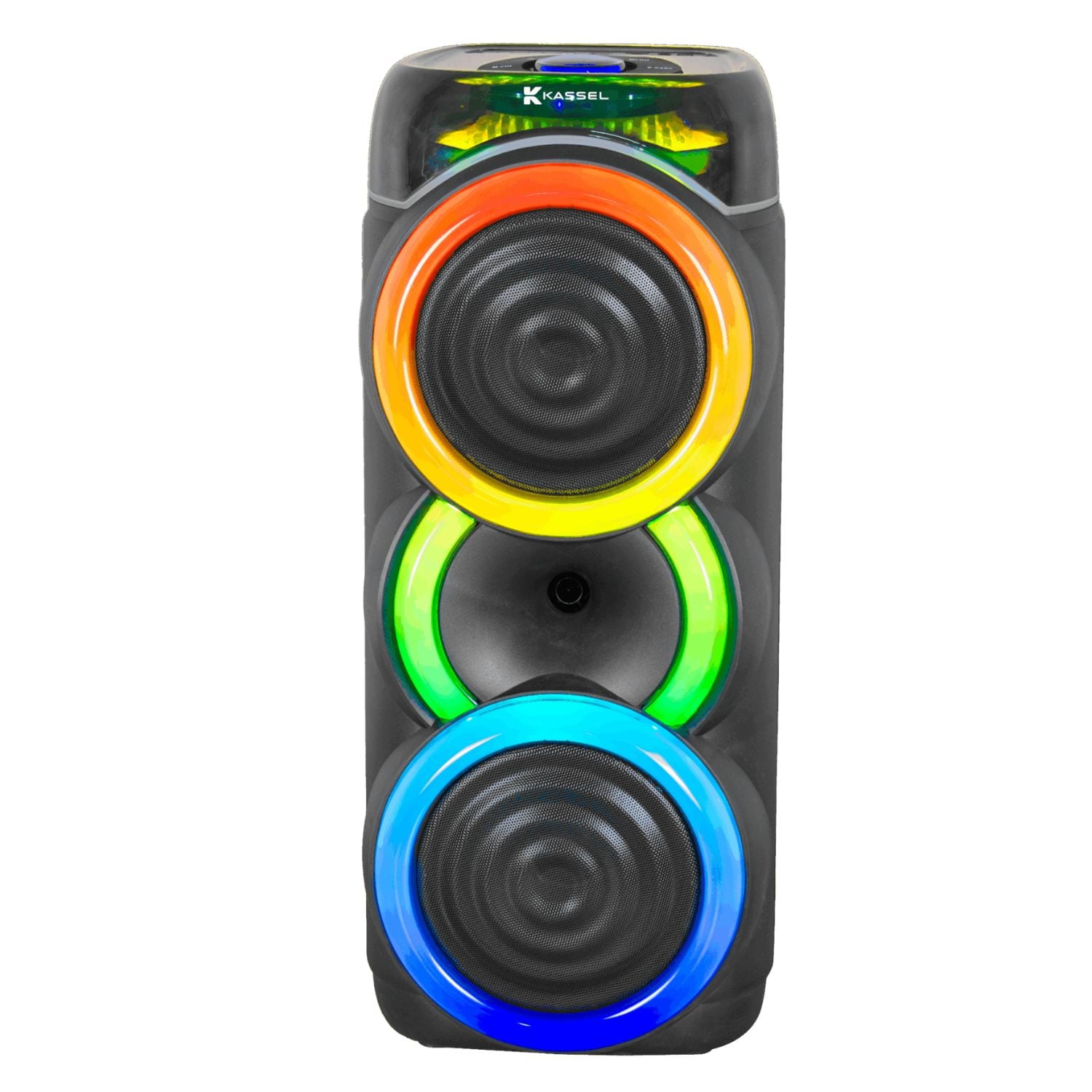 TORRE DE SONIDO FULL FIESTA KASSEL K2822 CON 02 BOCINAS DE 8 PULG, KARAOKE - 3