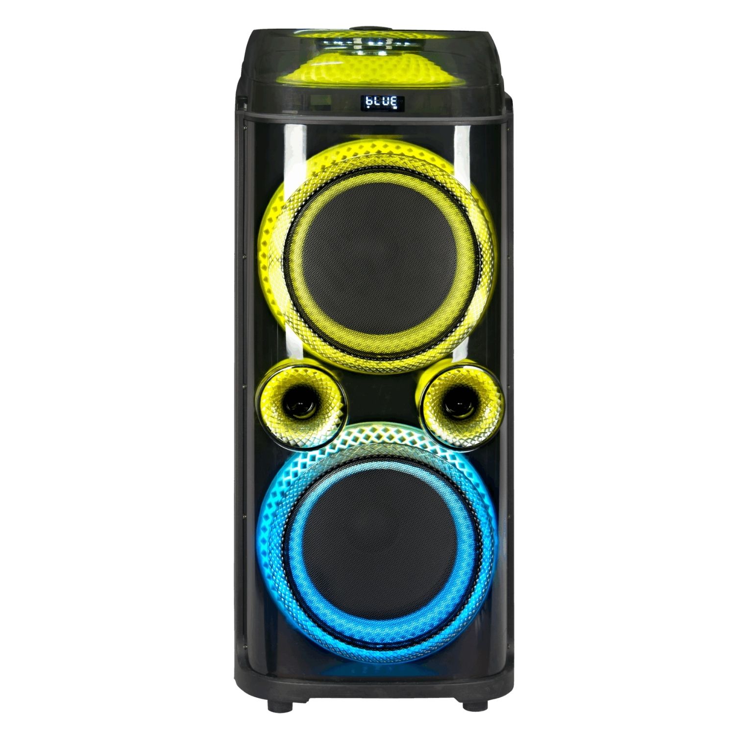 TORRE DE SONIDO KASSEL K2102 CON 02 BOCINAS DE 10 PULG, KARAOKE LUCES LED RGB - 3