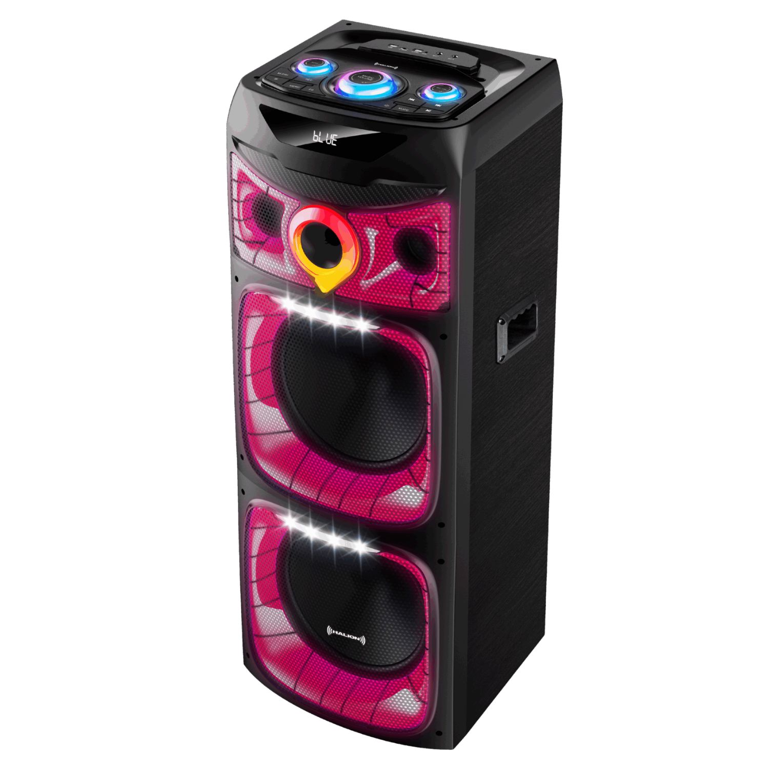 TORRE DE SONIDO FULL FIESTA HALION HA 1244 CON 02 BOCINAS DE 12 PULG, KARAOKE - 2