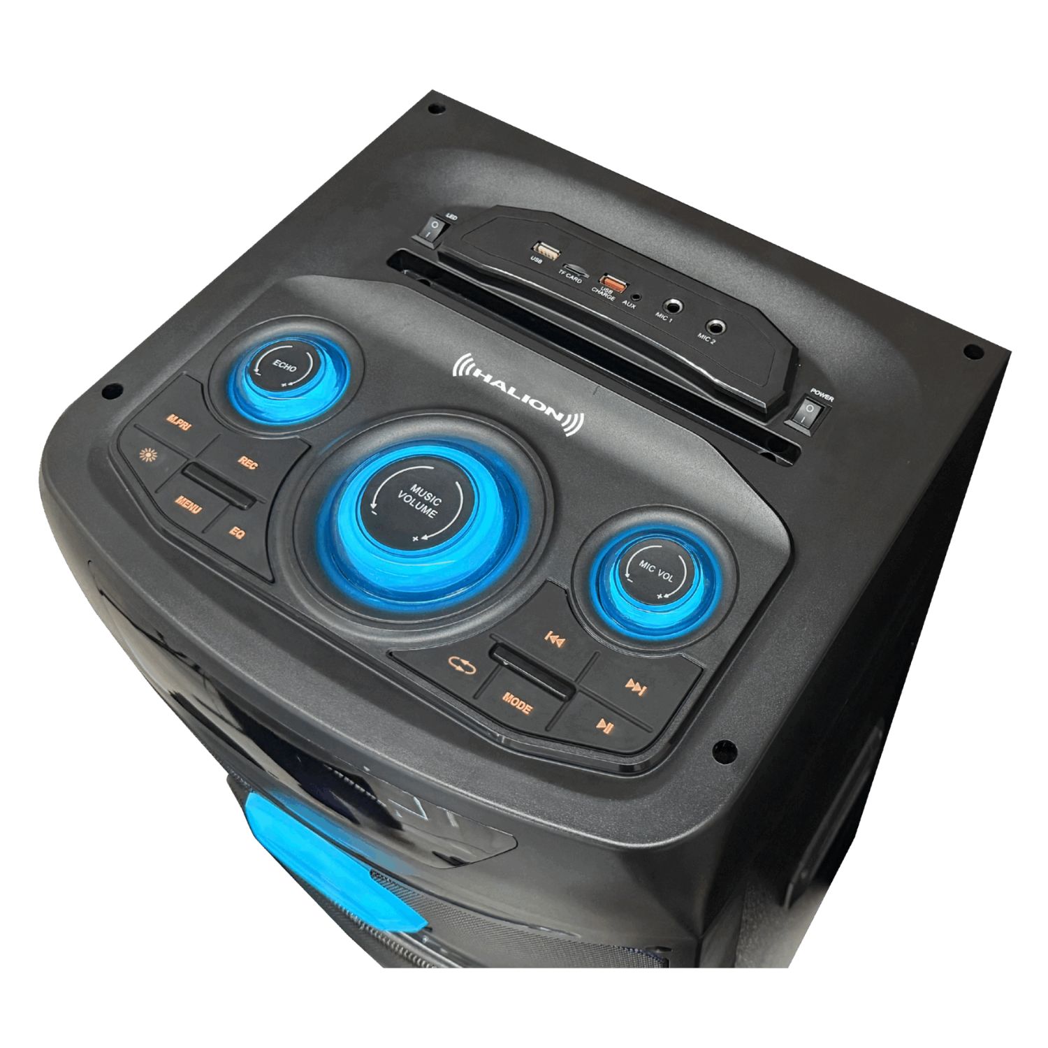 TORRE DE SONIDO FULL FIESTA HALION HA 1244 CON 02 BOCINAS DE 12 PULG, KARAOKE - 3