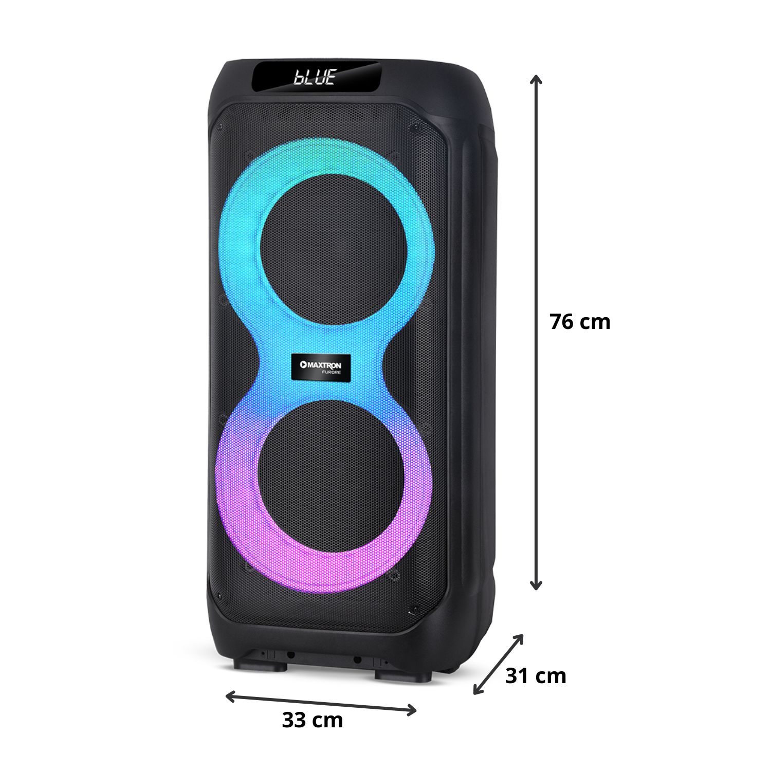 TORRE DE SONIDO MAXTRON MX 807 FURORE 02 BOCINAS 8 PULGADAS 01 MICRO FUNCIÓN DSP - 5