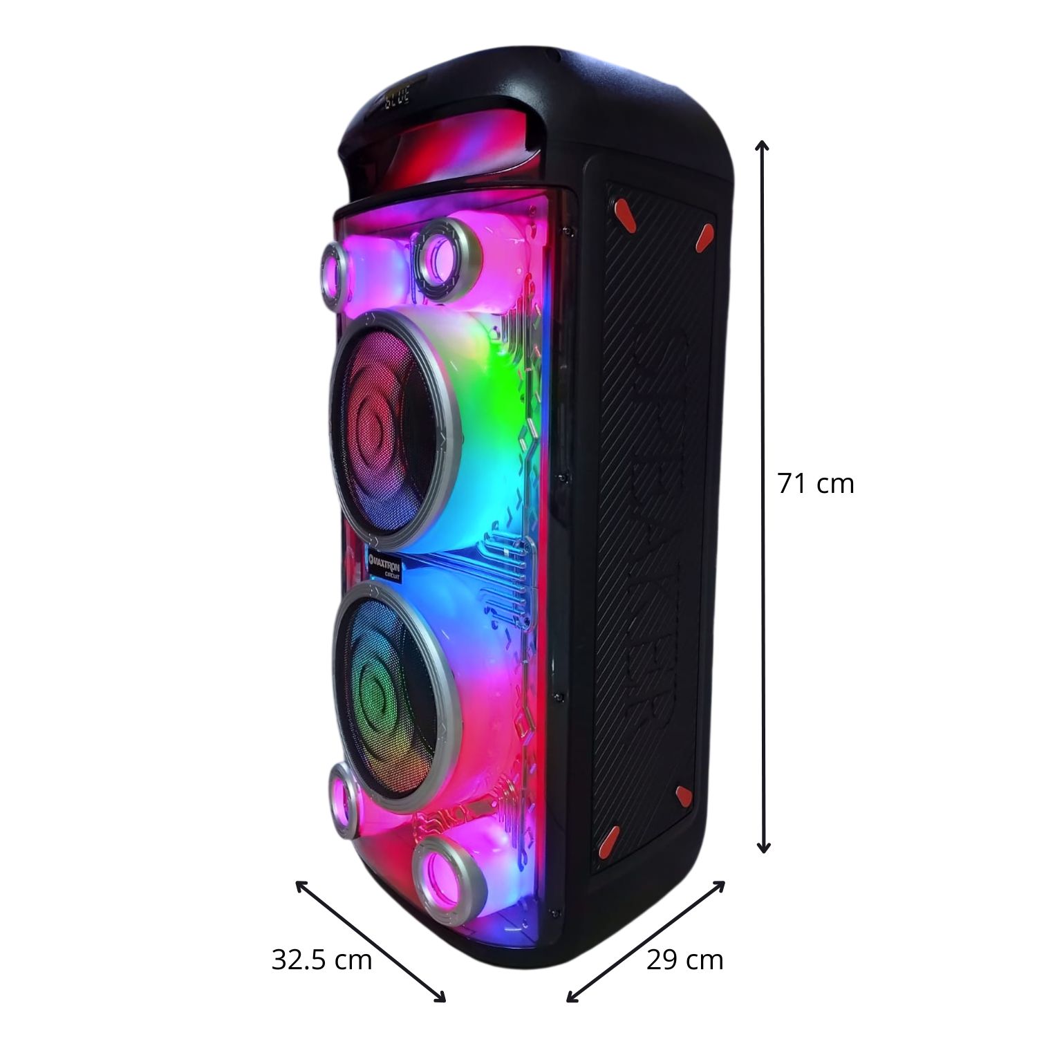 TORRE DE SONIDO MAXTRON MX 806 CIRCUIT 02 BOCINAS 8 PULGADAS 01 MICRO FUNCIÓN DSP - 5