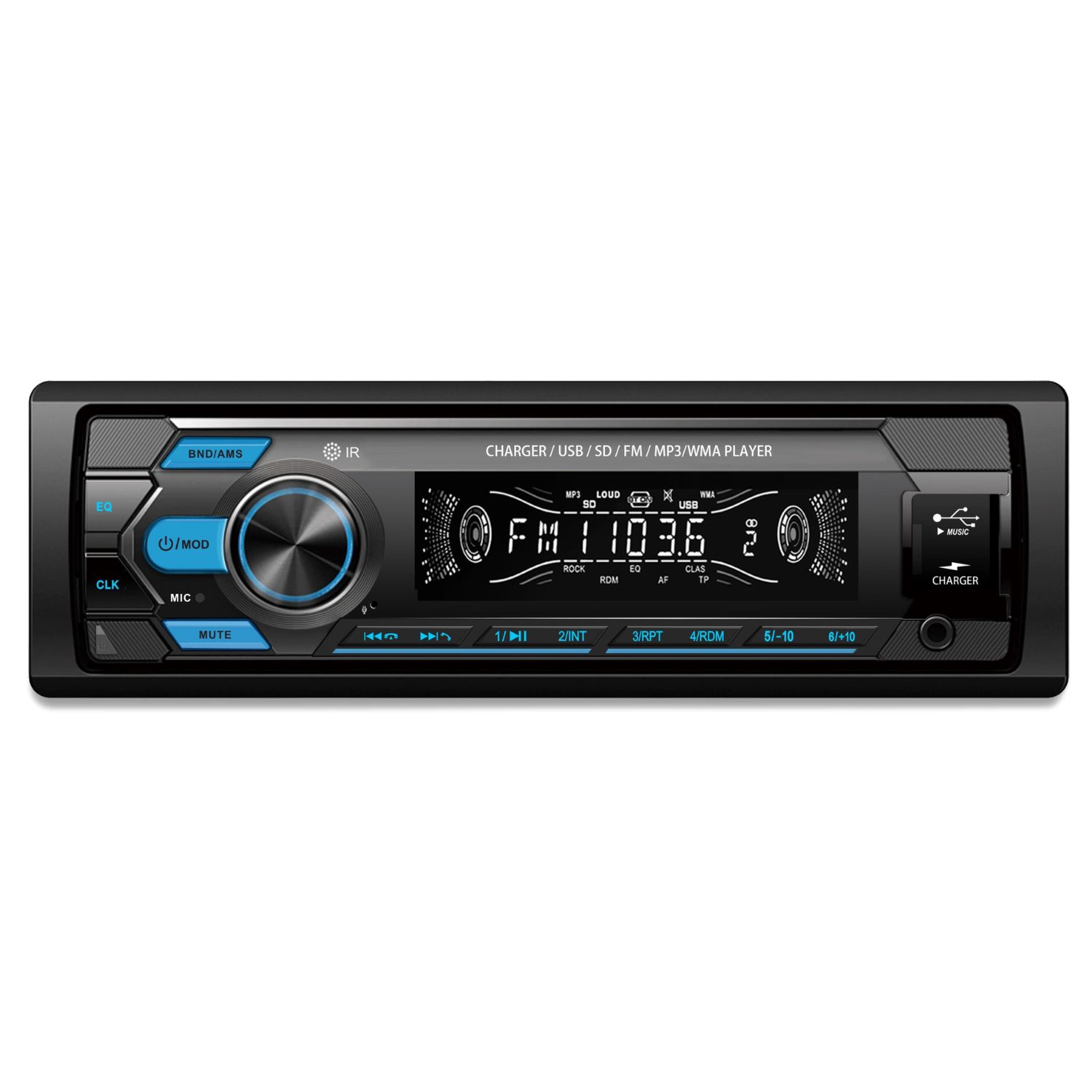 AUTORADIO NEWTON ALPINE NWT 503 CON MÁSCARA EXTRAÍBLE LUCES LED DE 7 COLORES - 2