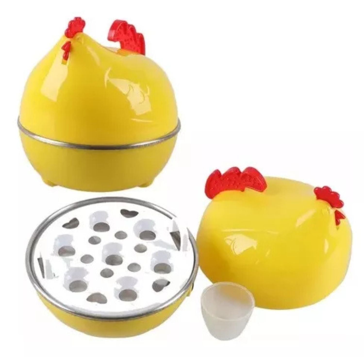 MÁQUINA HERVIDOR DE HUEVOS DISEÑO GALLINA 7 HUEVOS ELÉCTRICO - COLOR ALEATORIO - 3