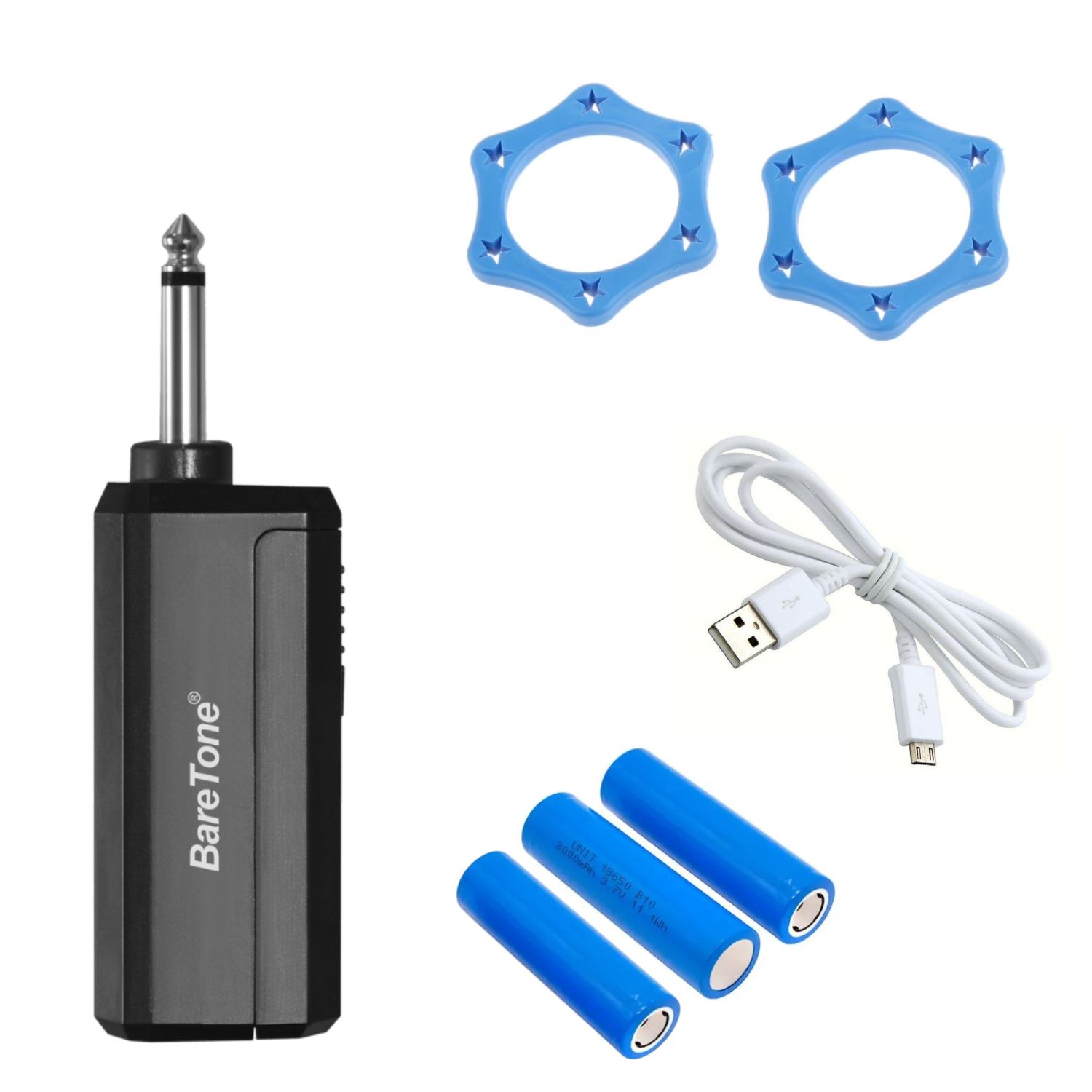 PACK DE 02 MICRÓFONO INALÁMBRICO BARETONE WM2402 ALCANCE 35 METROS PLUG JACK 6.3 MM - 3